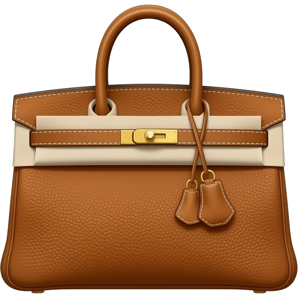 brown hermes bag emoji