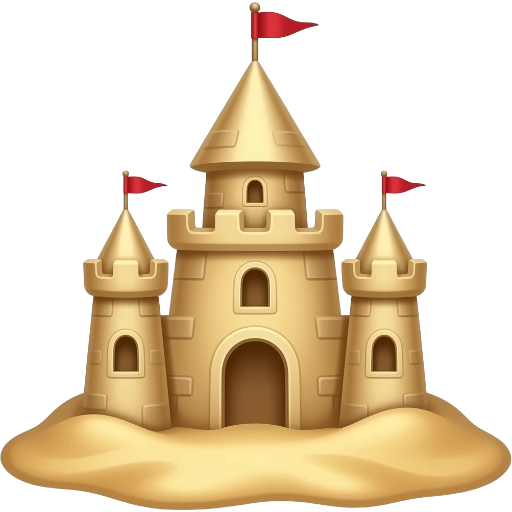 sand castle emoji