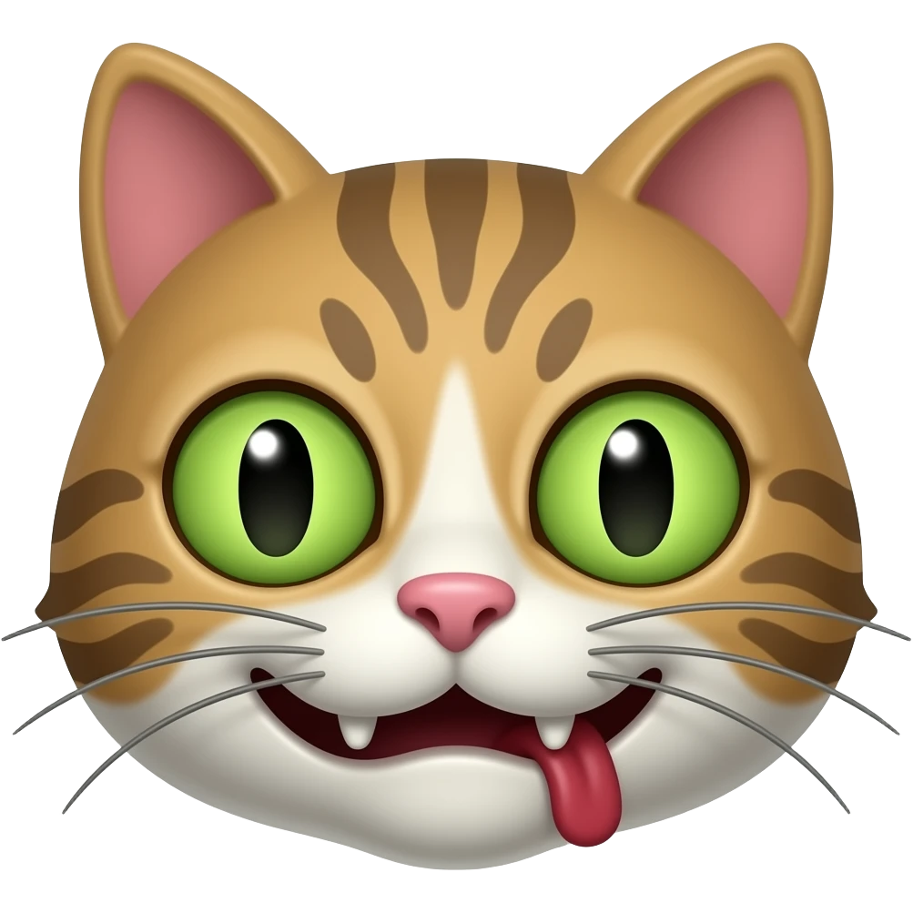 Zombie  cat face emoji