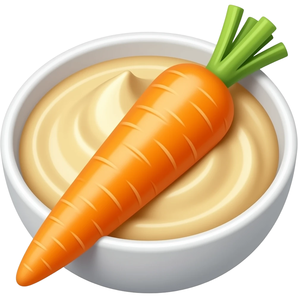 Мини Морковка с хумусом emoji