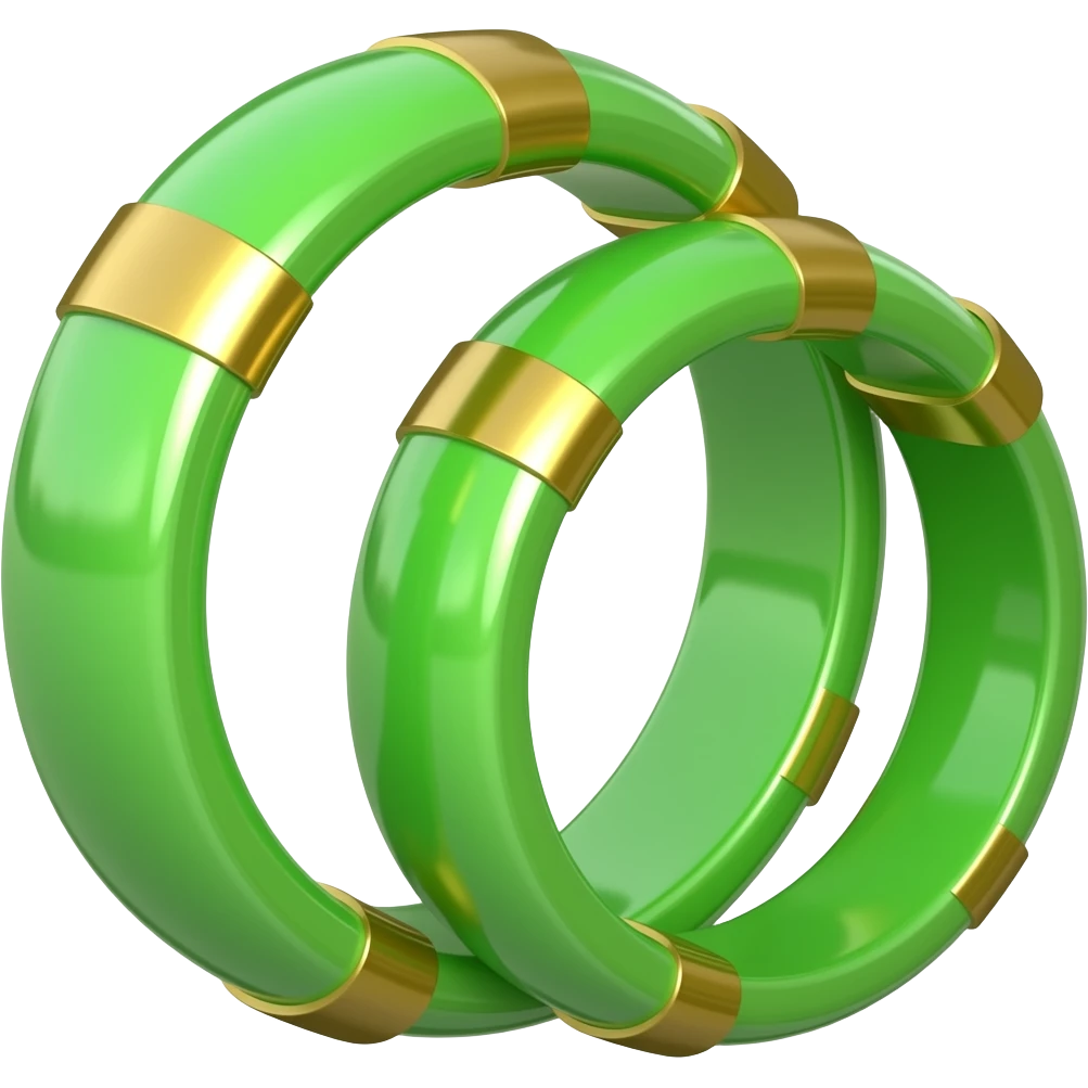 Green bangles emoji