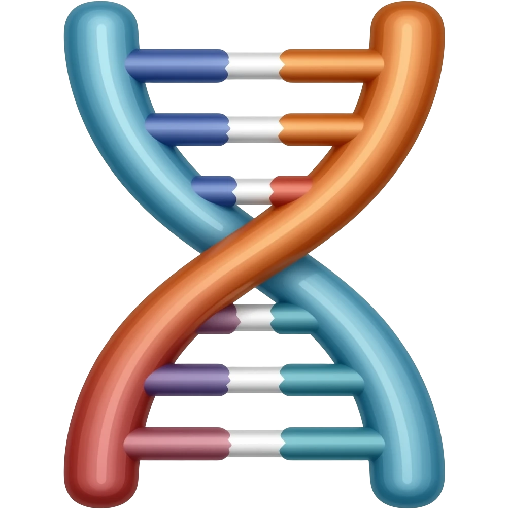 make me a voxel style emoji of DNA emoji