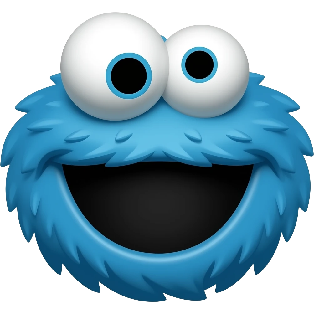 Remove cookie monster emoji