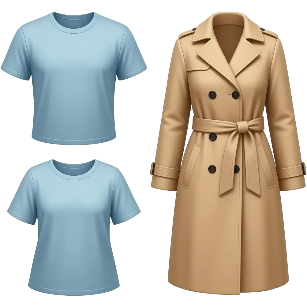 clothes like tshirt shirt coat dress emoji