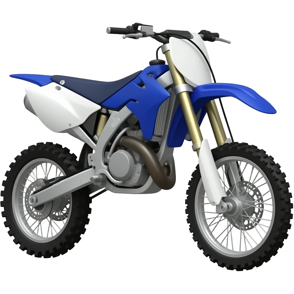 blue dirtbike emoji