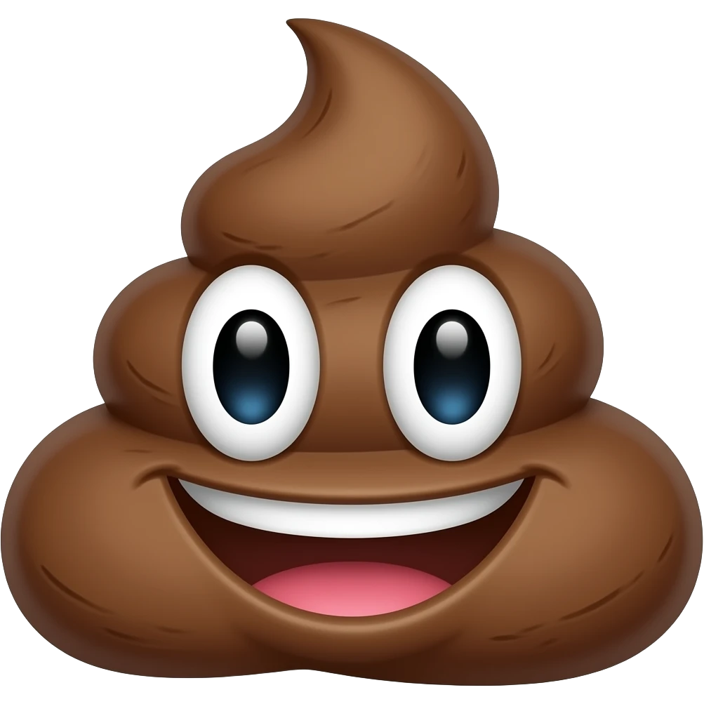 какашка которая улыбаеться emoji