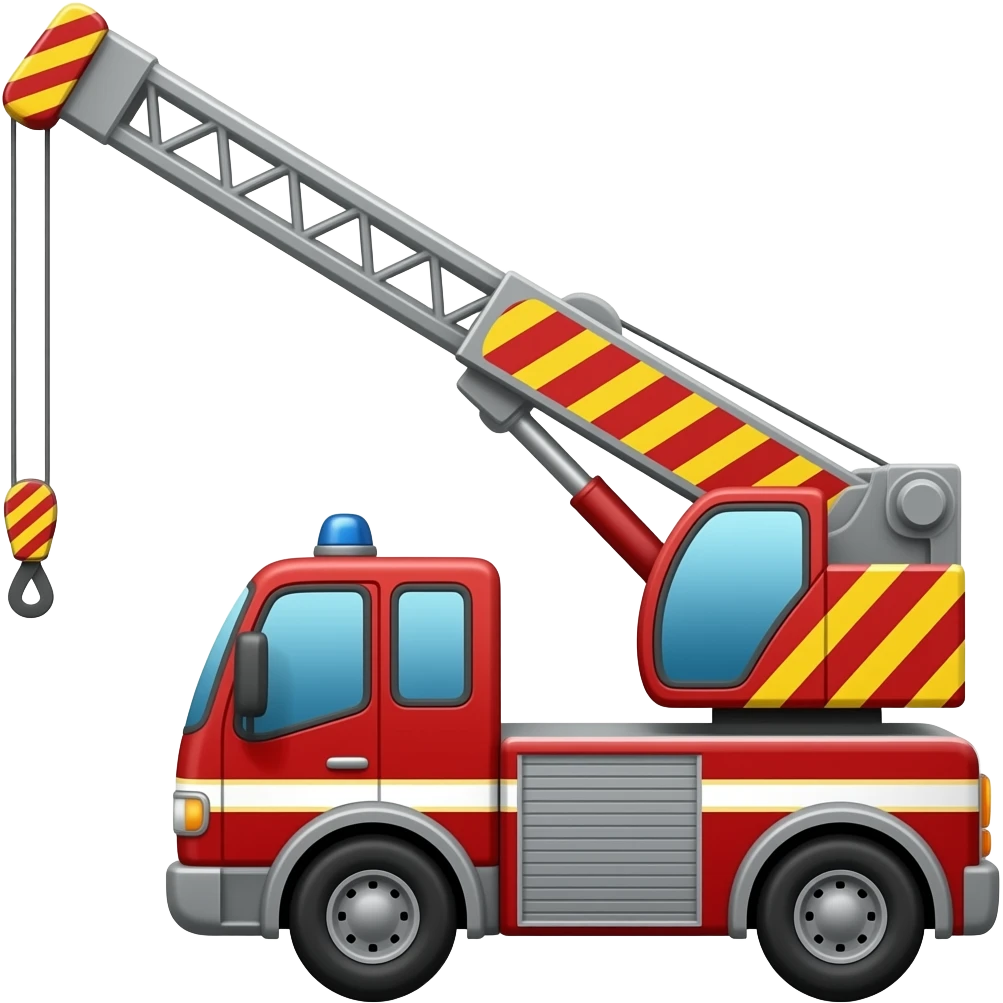 Fire rescue crane emoji