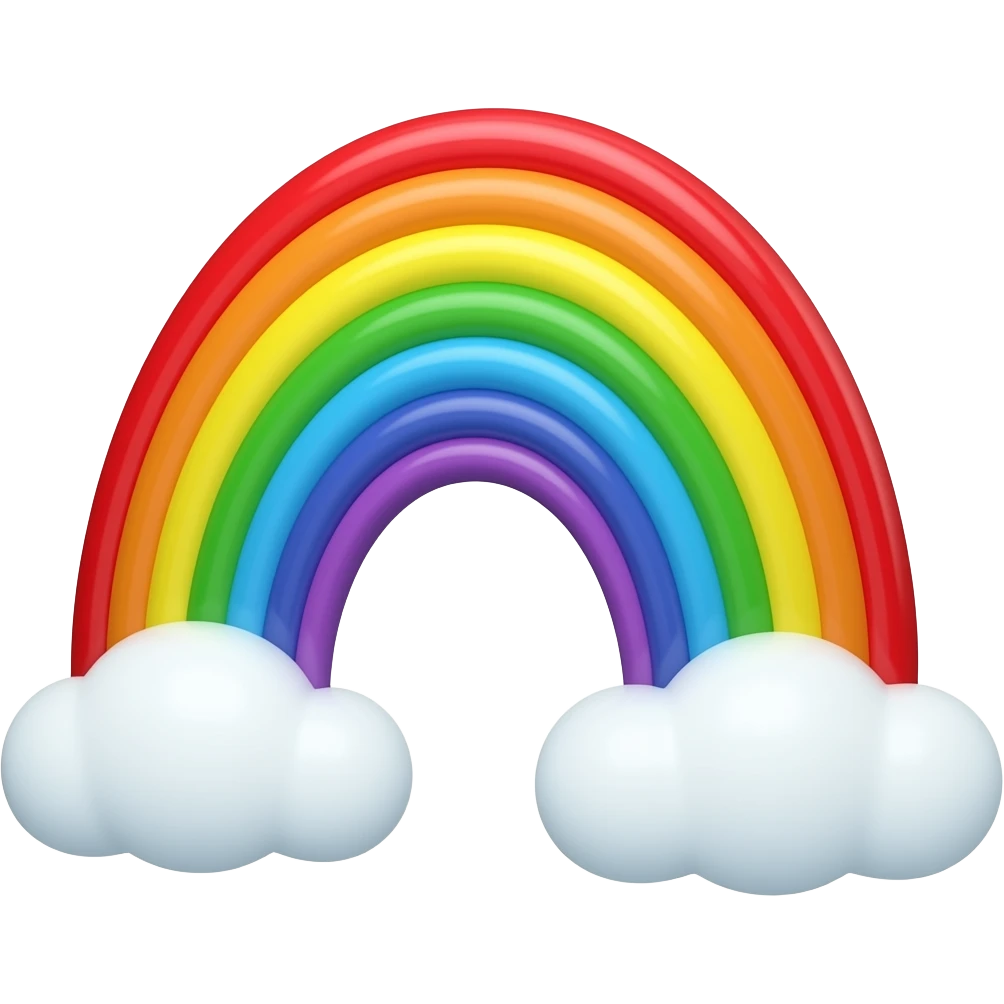 Micro rainbow emoji