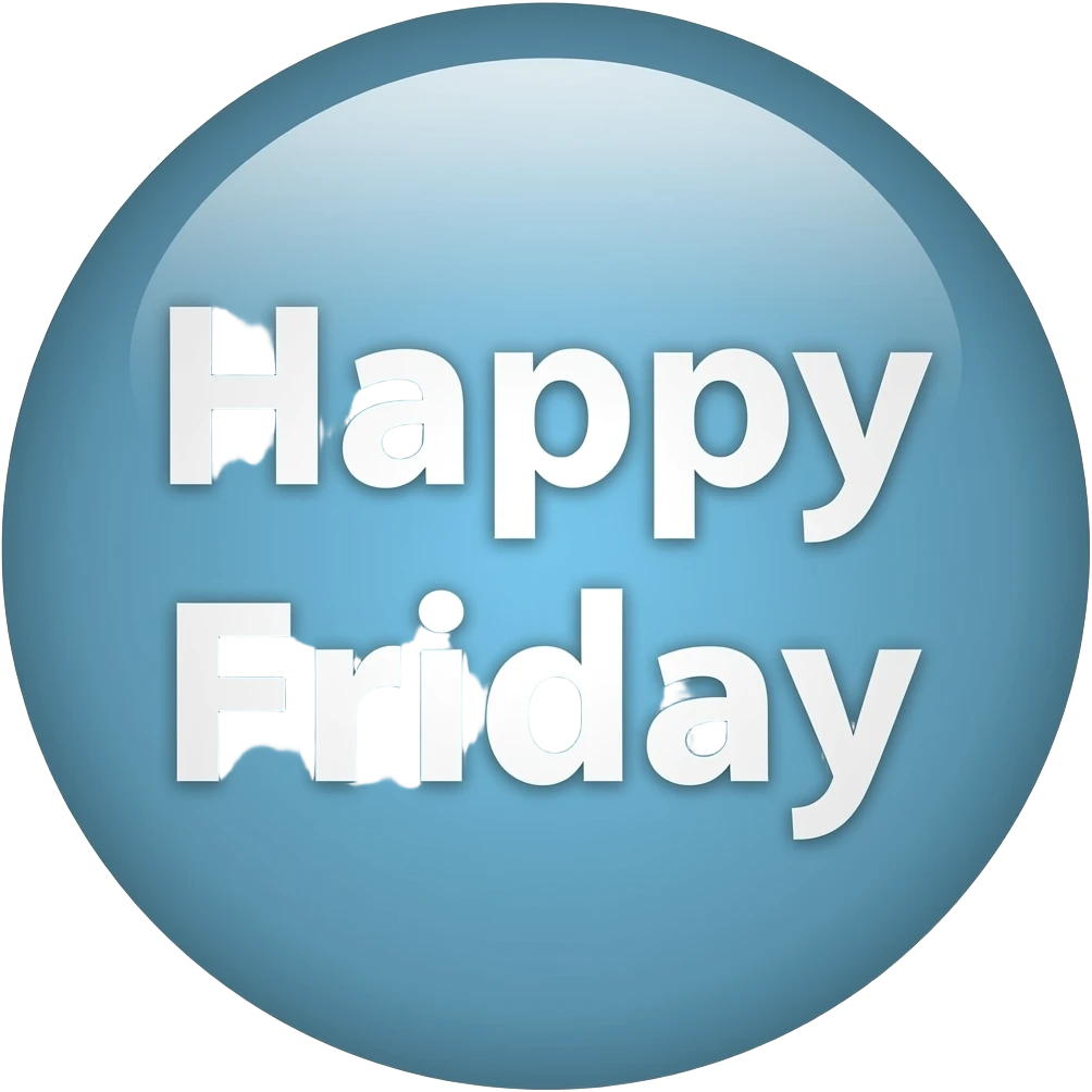 Happy Friday text emoji