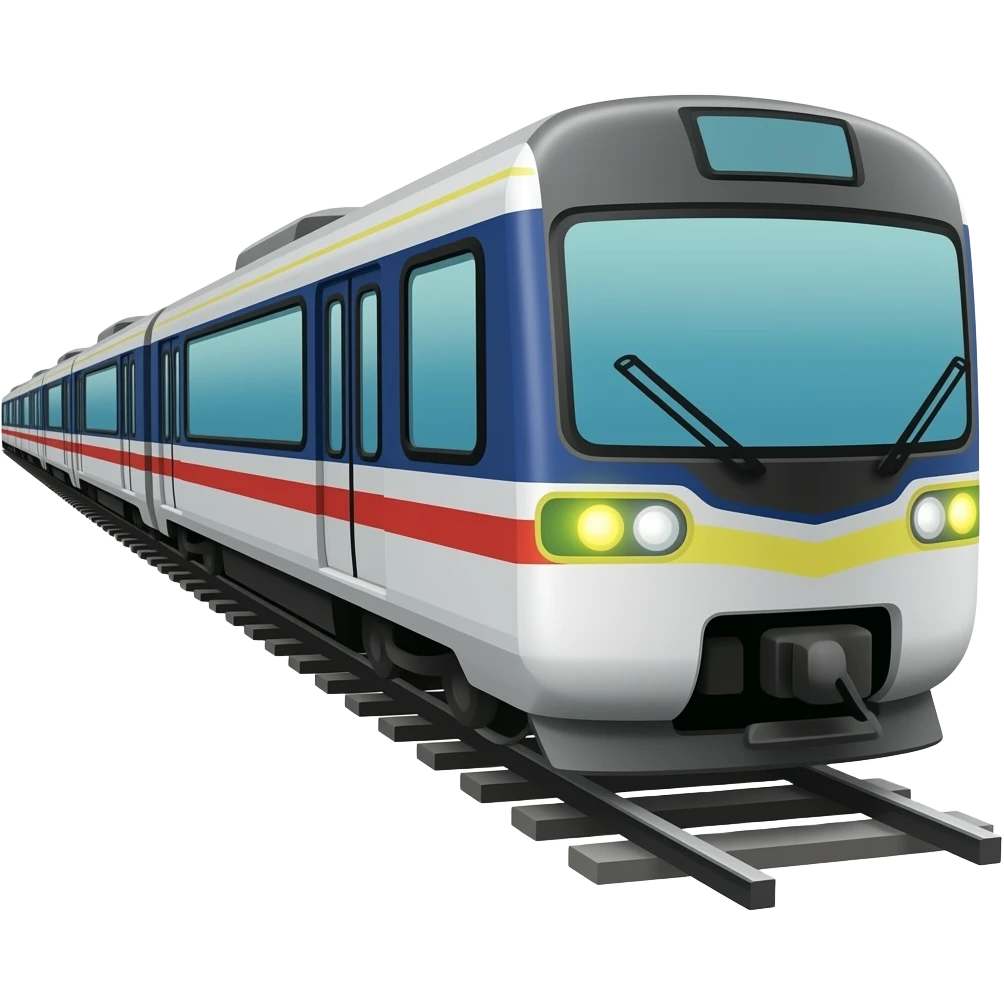 Long train emoji