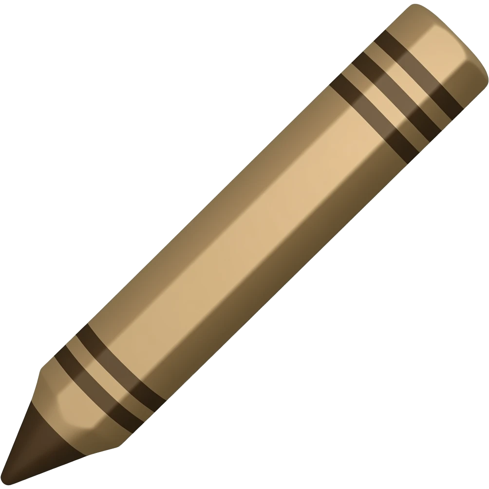 Crayons Brown emoji