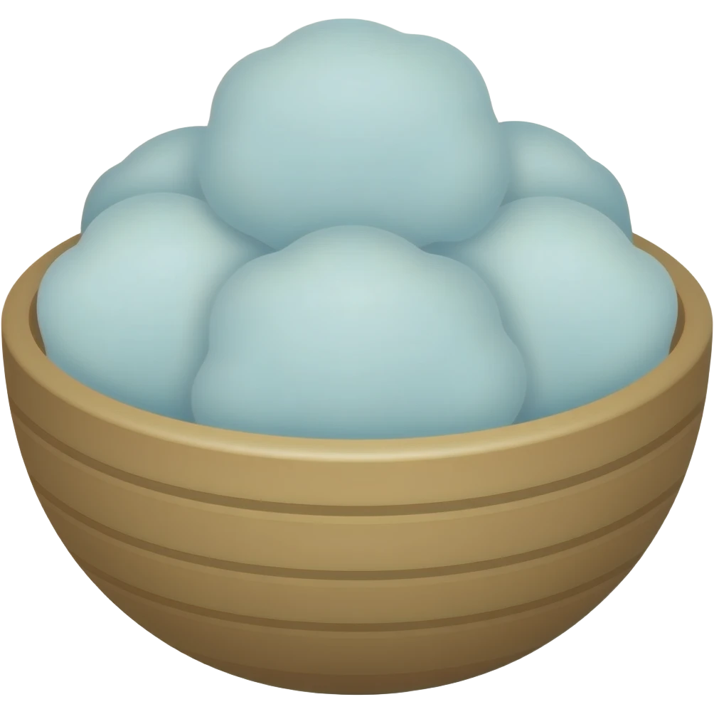 Spa ice towels in bowl emoji