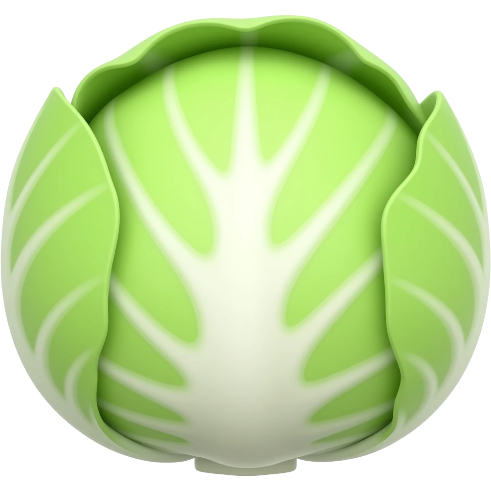 White Cabbage  cinematic realistic emoji