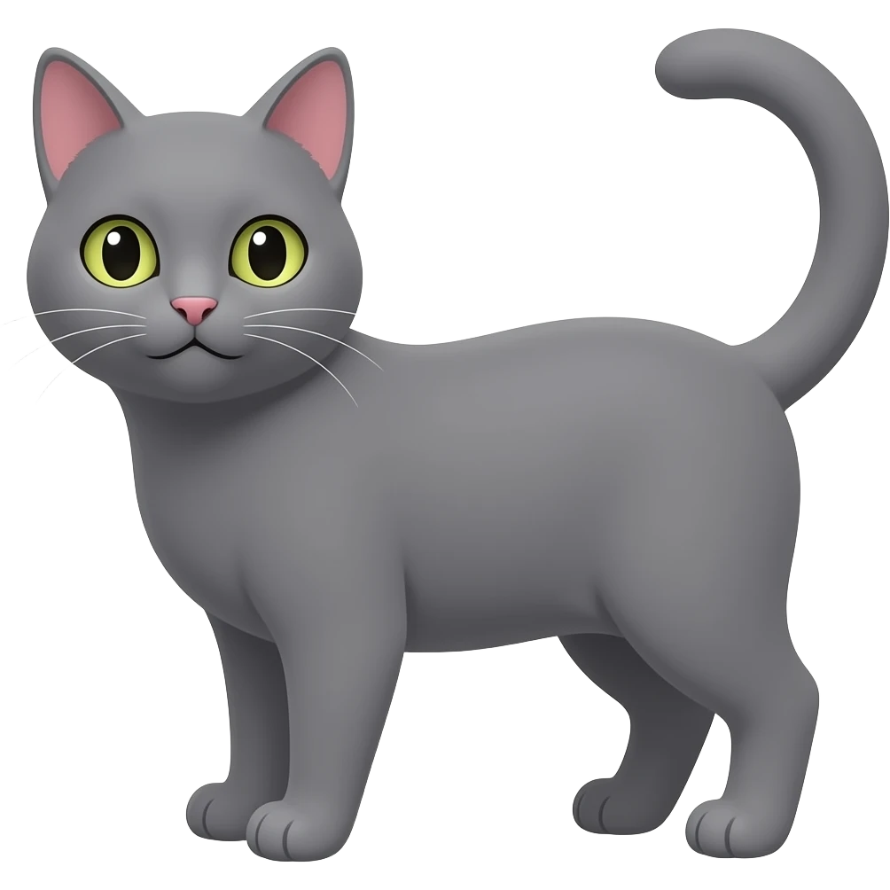Gato cinza emoji