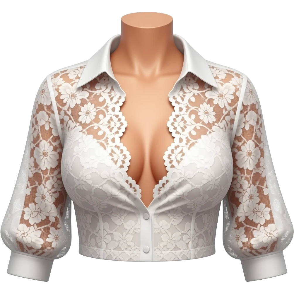 sexy lace blouse for women emoji