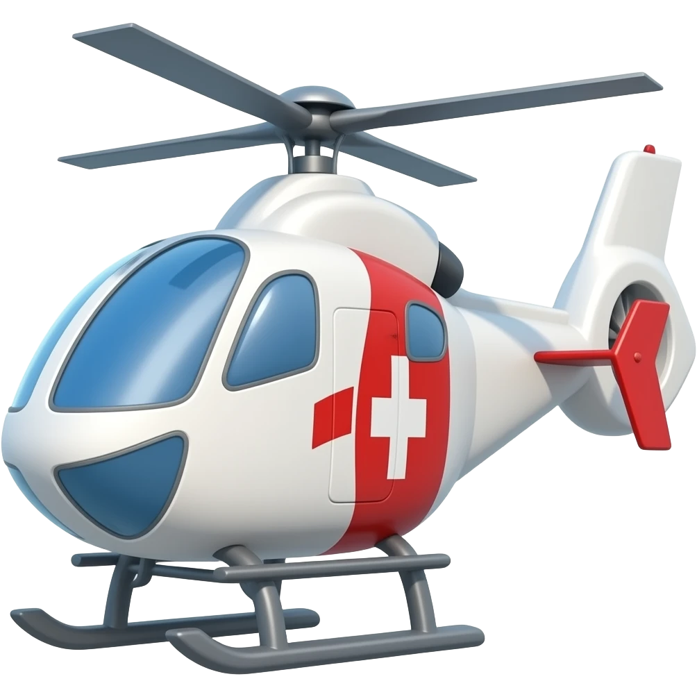 Medical  helicopter emoji