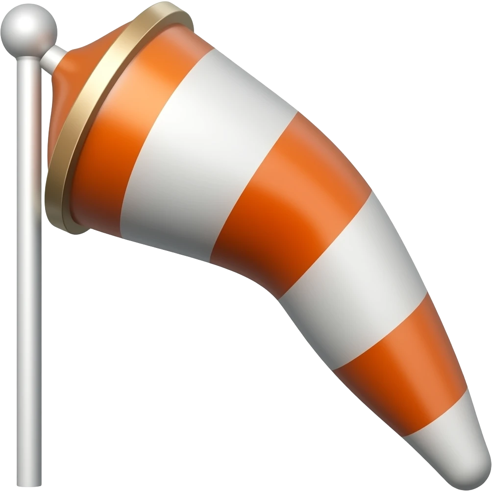Windsock flag emoji