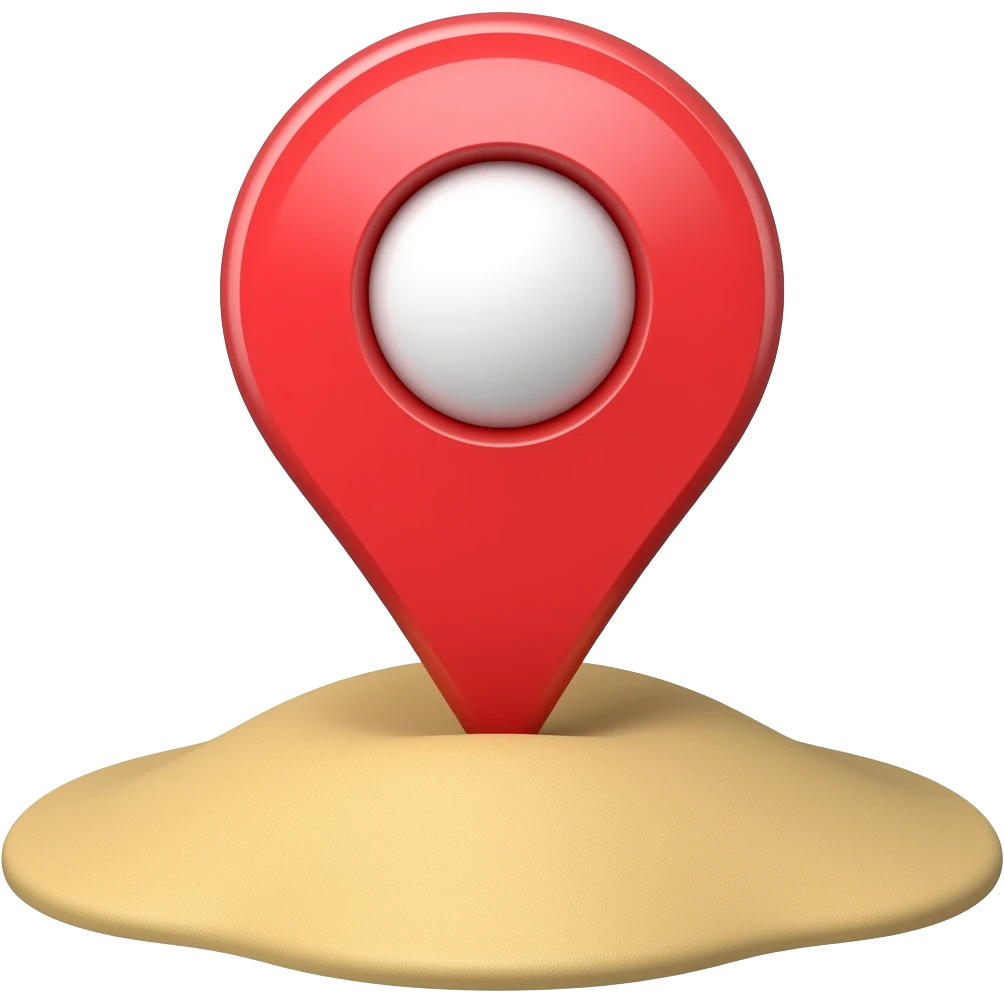 location pin beach emoji