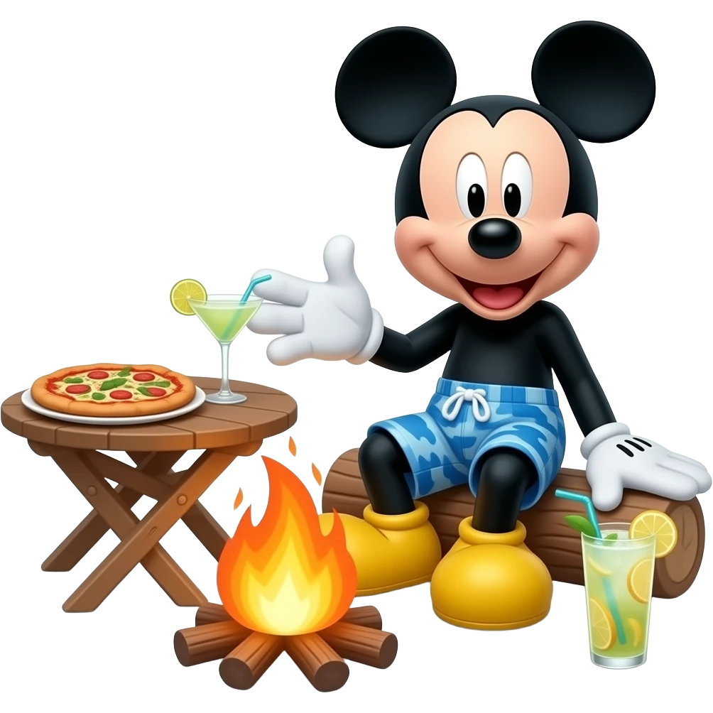 Mickey Mouse wear blue camouflage swimming underwear leather shorts at ...