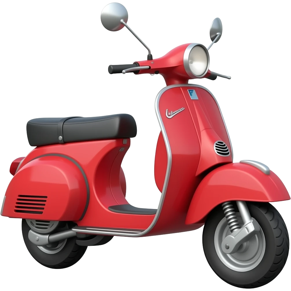 Create a red colour scooty emoji emoji