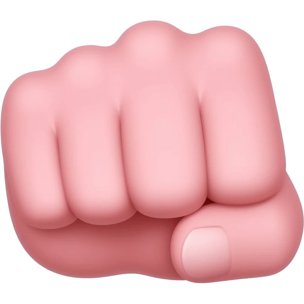 fist pink emoji