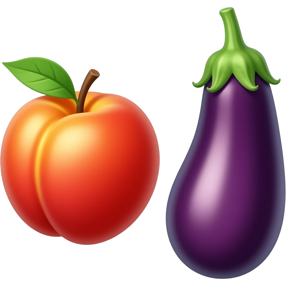 🍑🍆 emoji