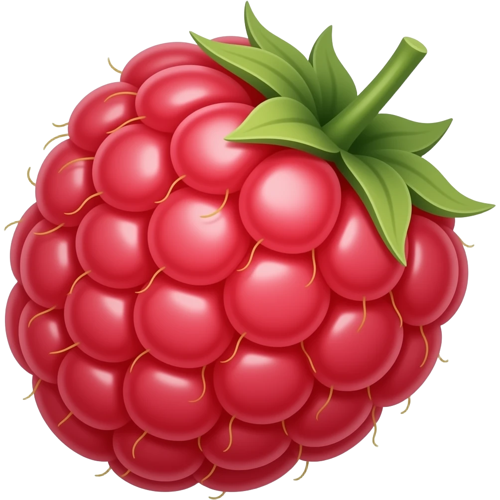 Raspberry fruit emoji