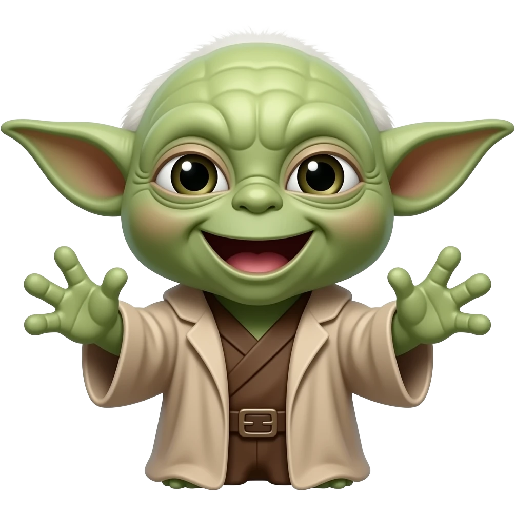 A starwars yoda ROFL emoji