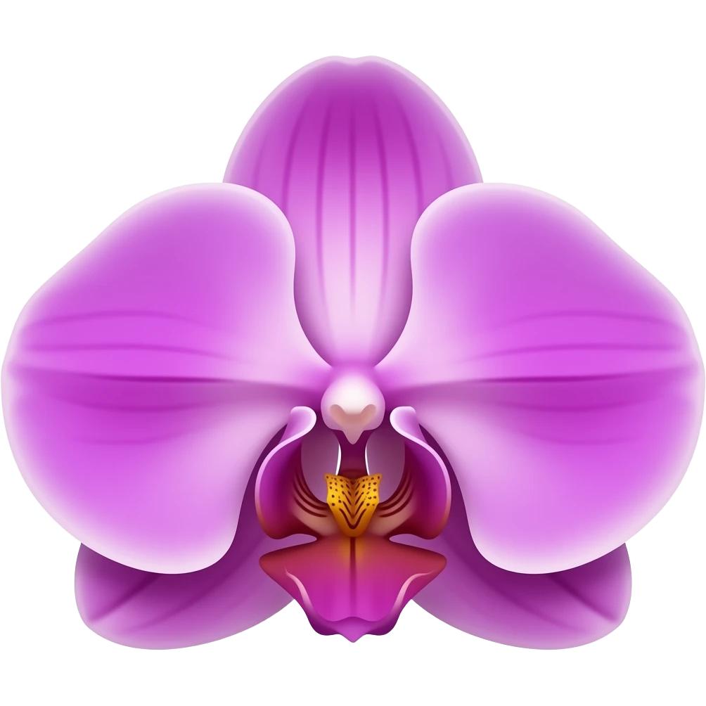 lilac orchid emoji