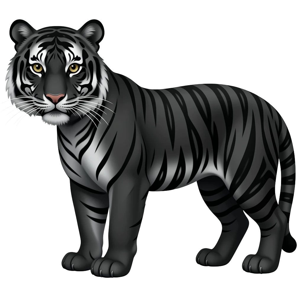 tiger black emoji