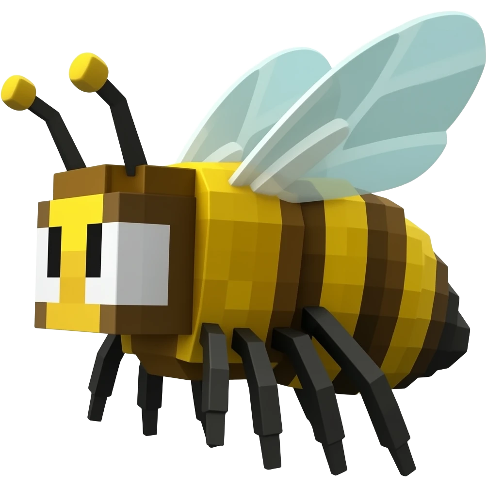 Minecraft bee emoji