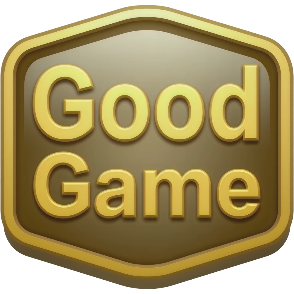 Good Game doré emoji