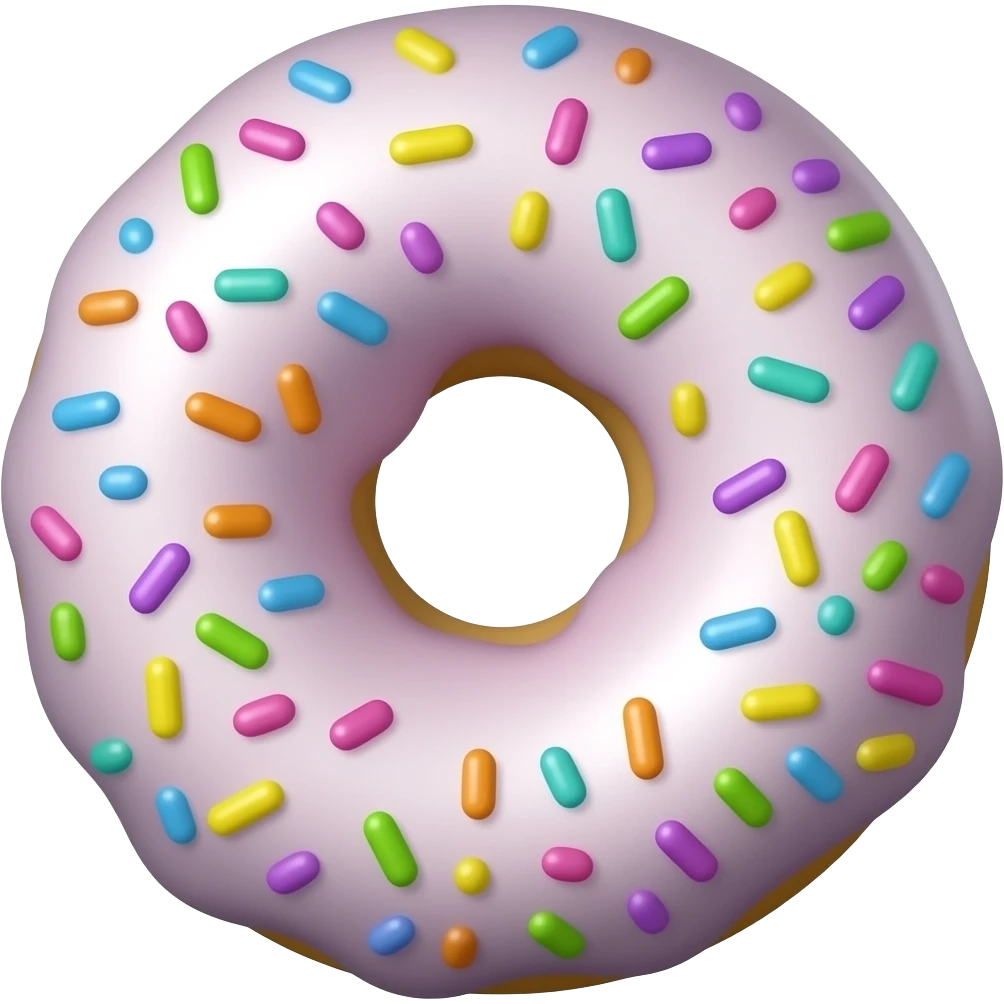 hyper realistic donut balls emoji