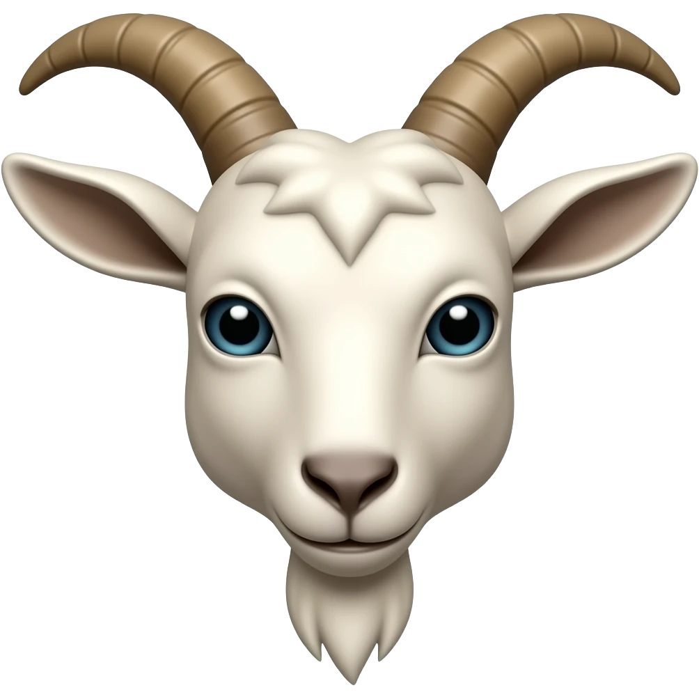 Goat head real emoji