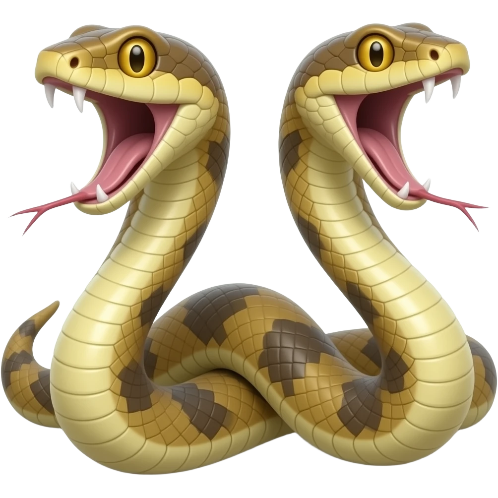 double mouth snake emoji