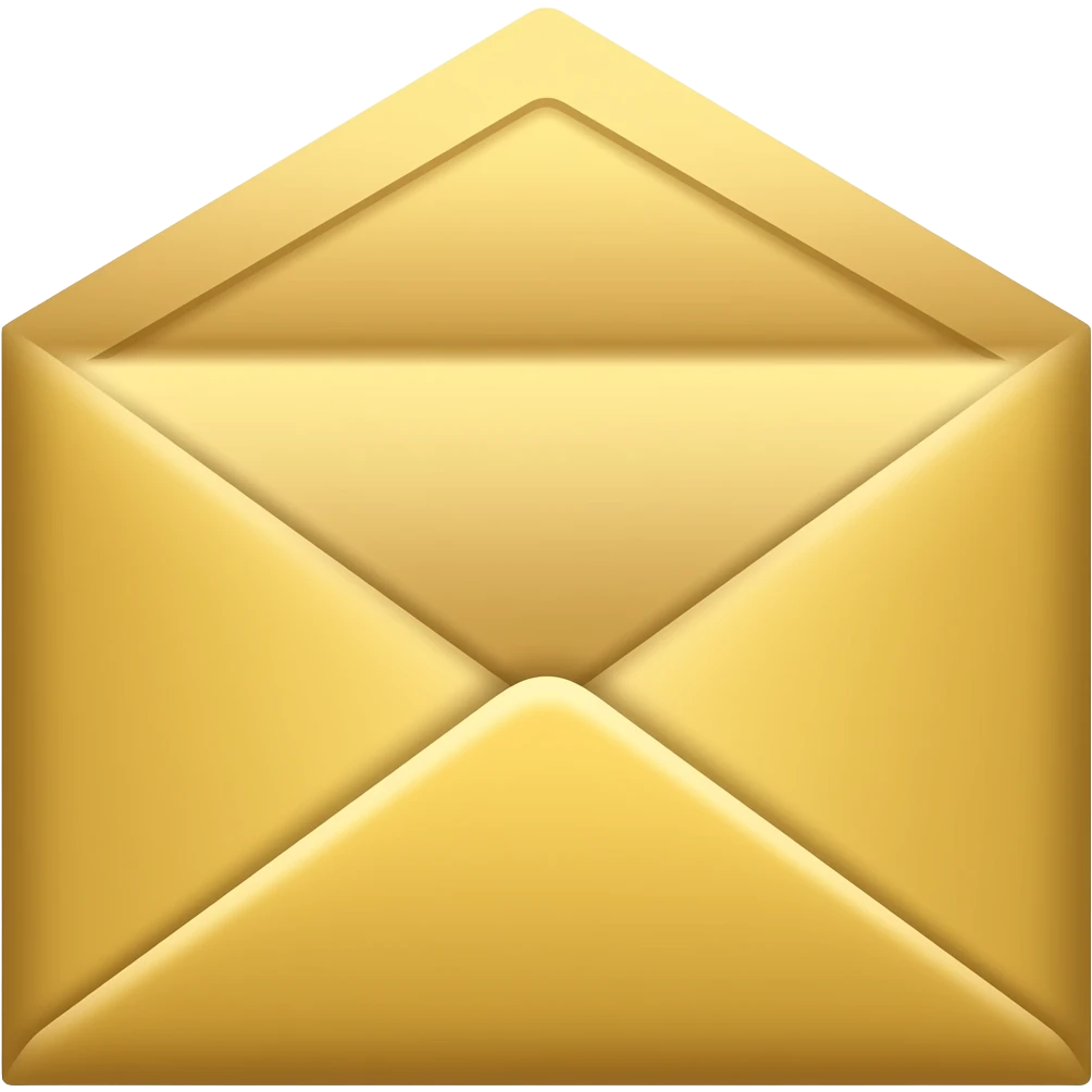 Золотой конверт emoji
