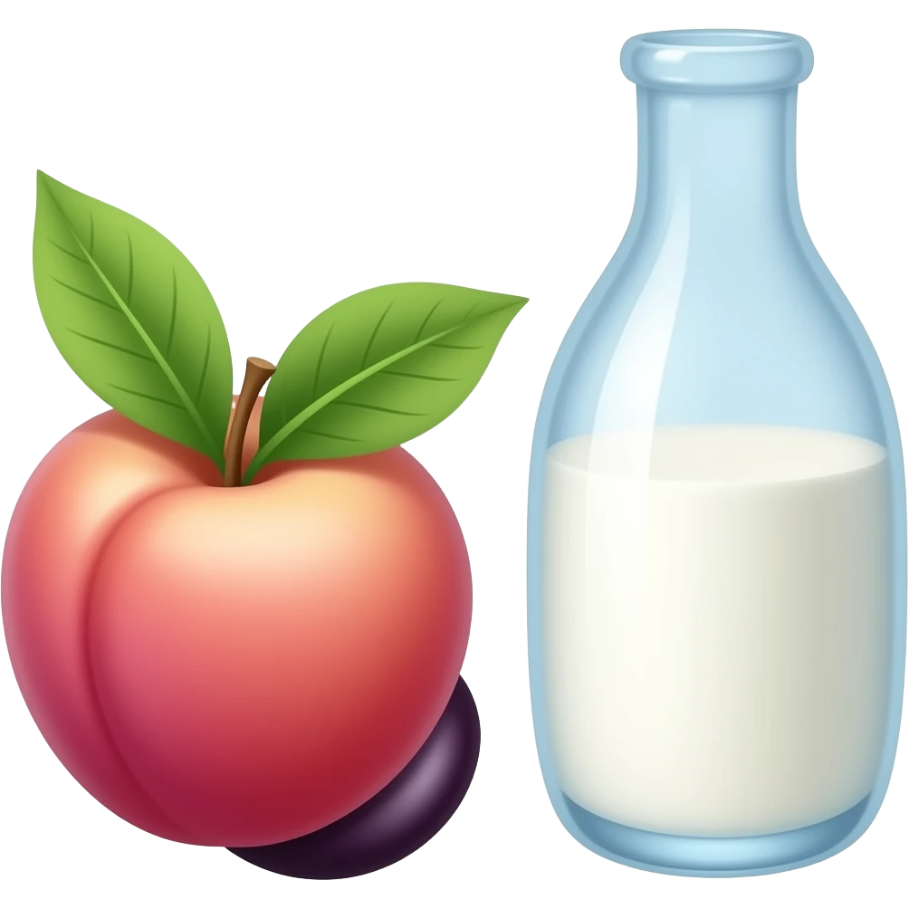 🍑🍆🥛 emoji