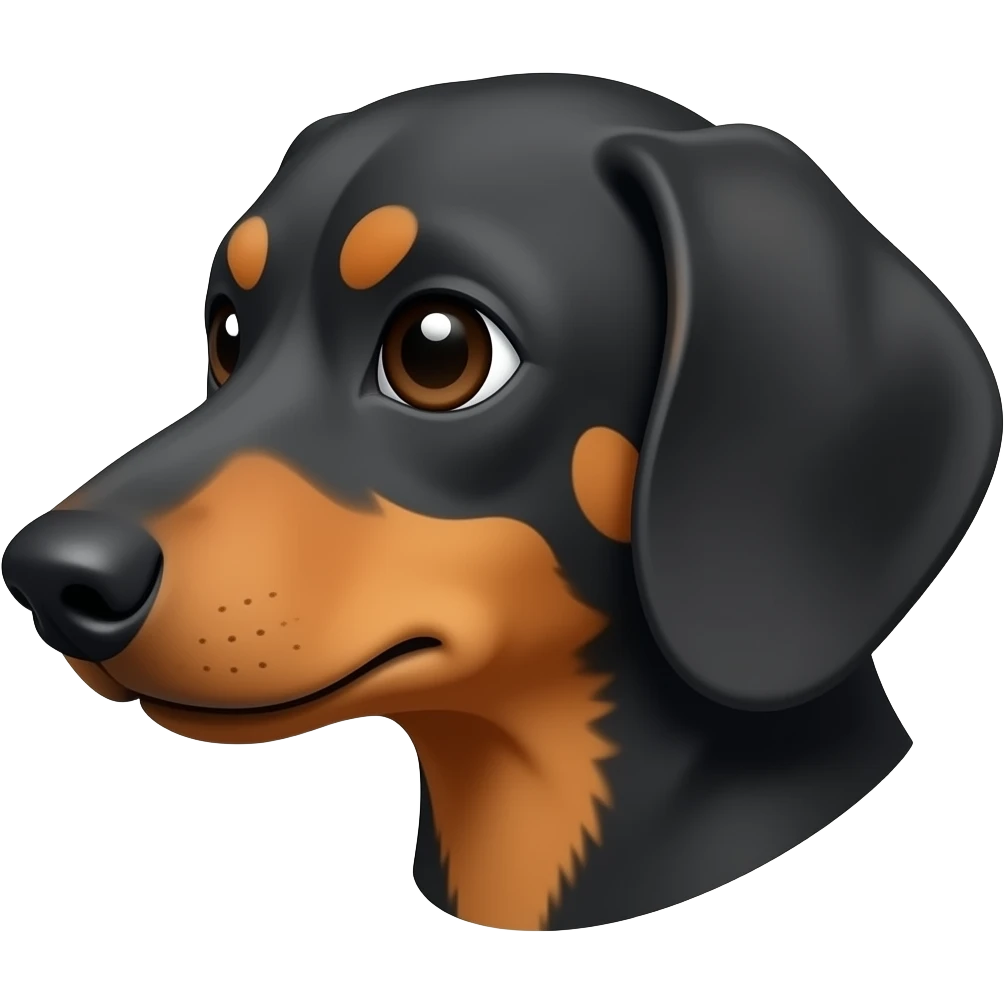 side eye dachshund emoji