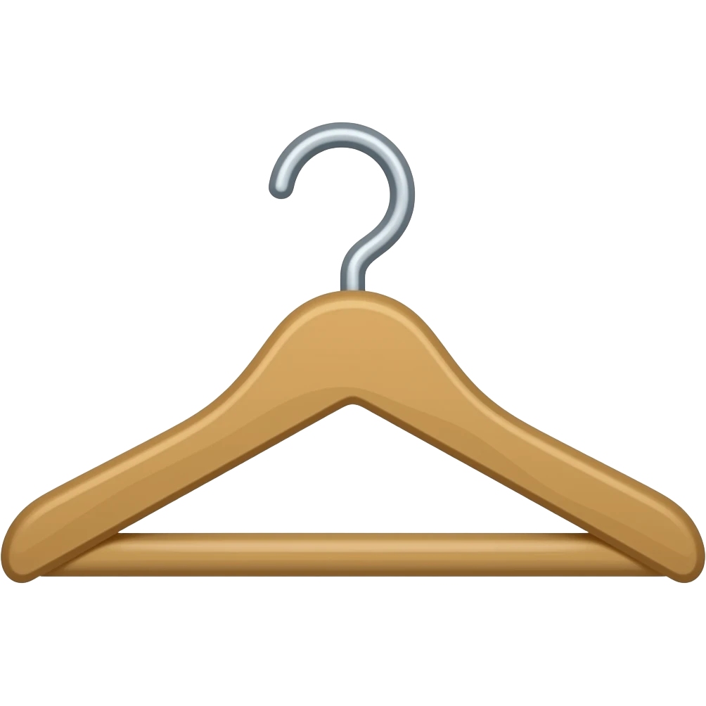 pictograph coat hanger emoji