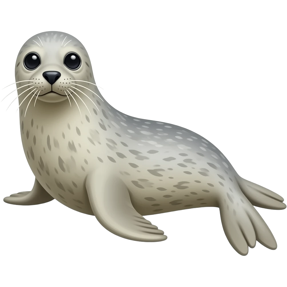 Gray seal emoji
