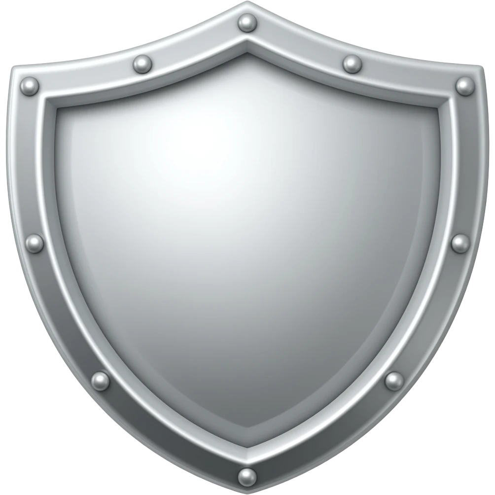 safe emoji like 🛡️ but white emoji