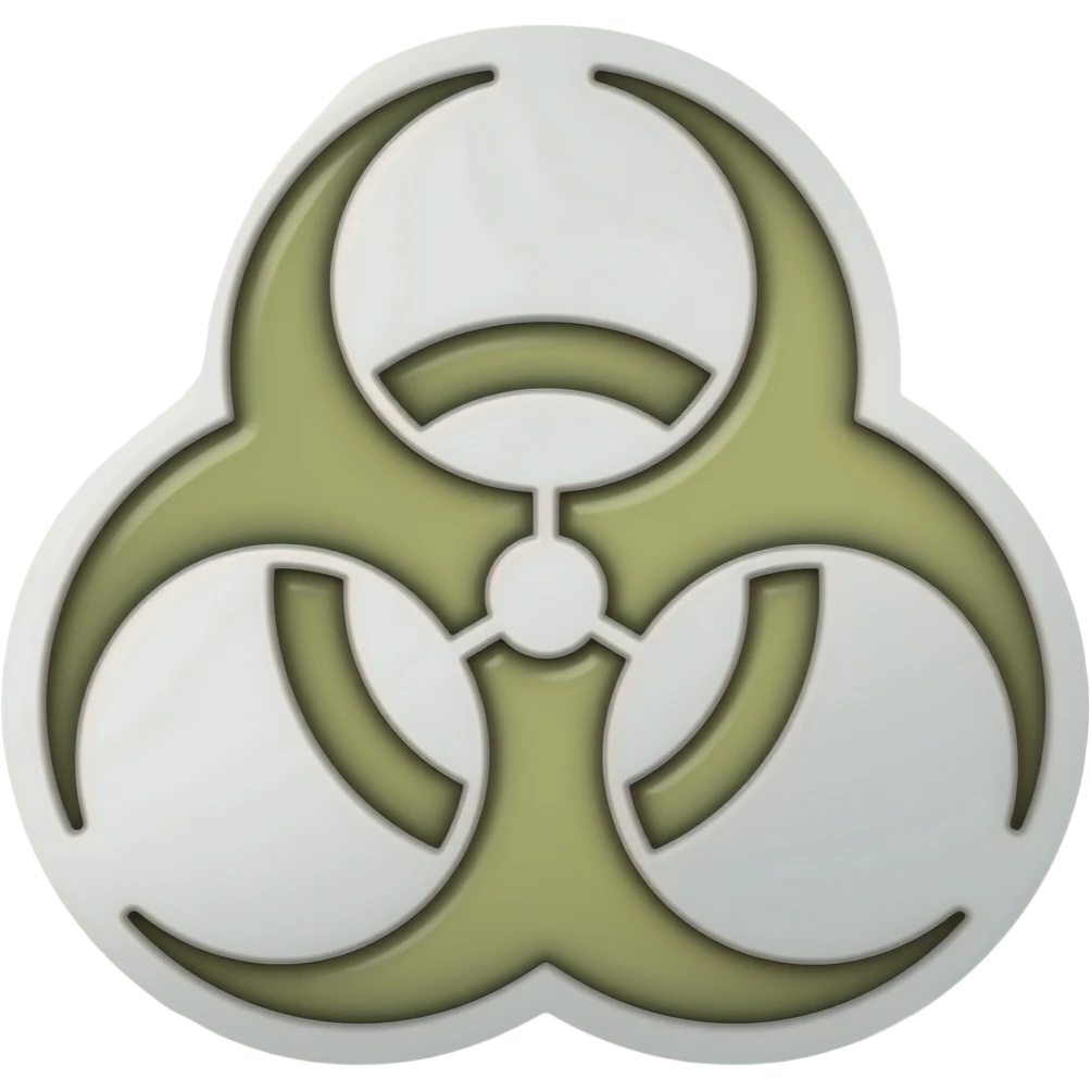Símbolo do "☣️" (triângulo) emoji