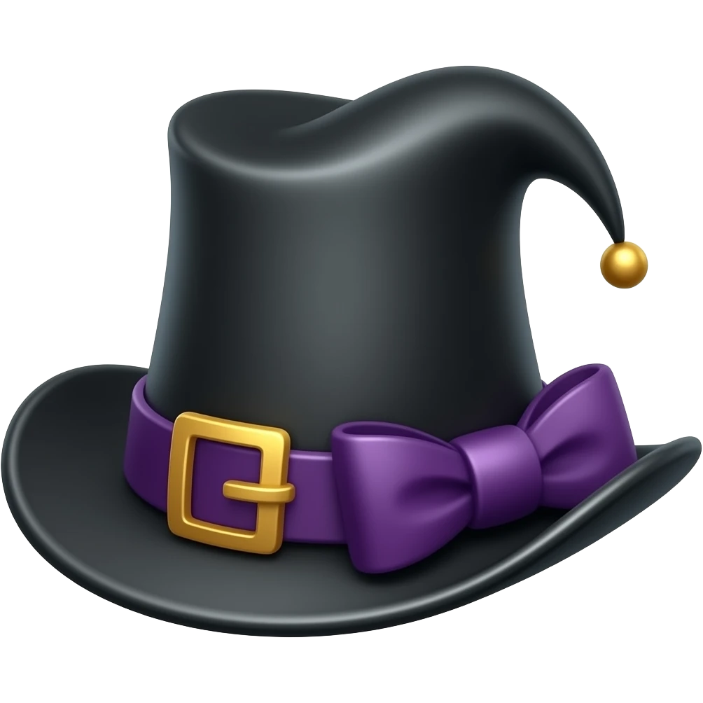 goth hat emoji