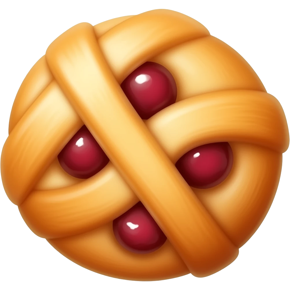 Warm Danish pastry cherry filling emoji
