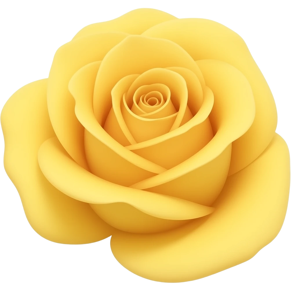 Just Change rose colour to yellow emoji