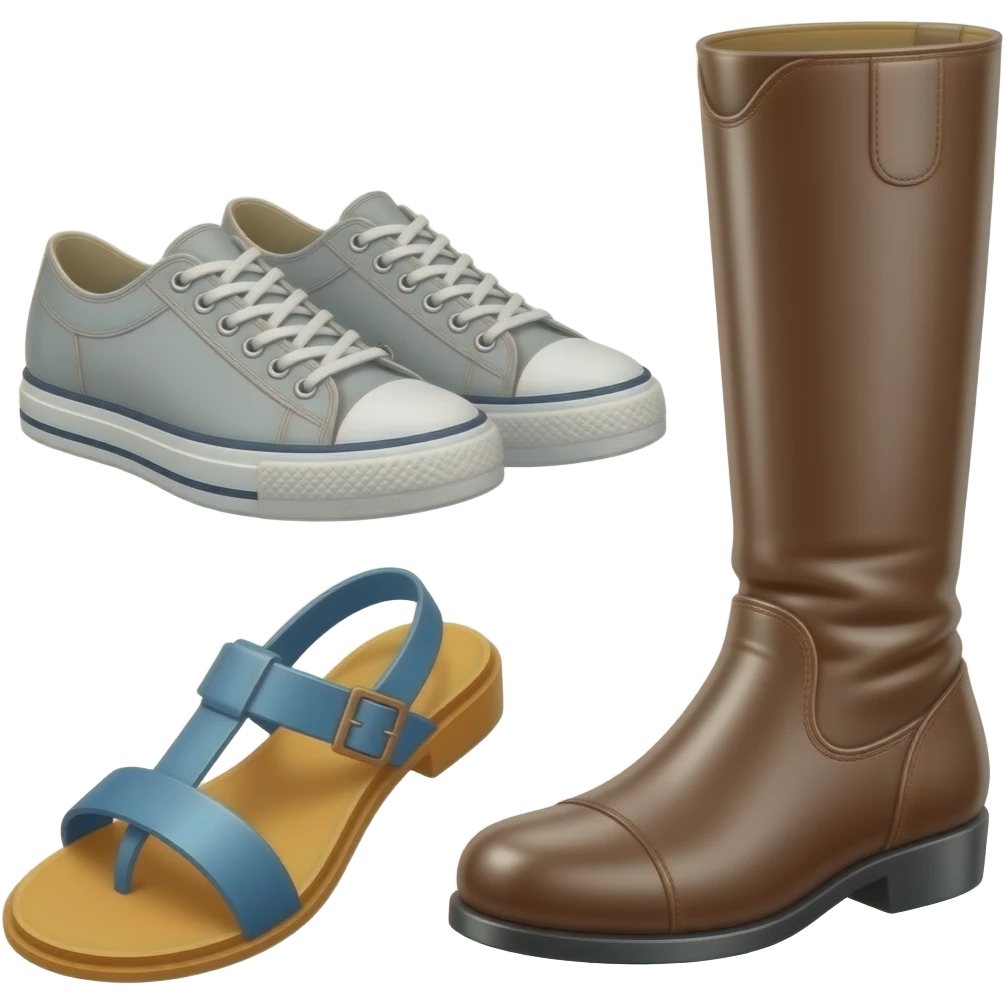 👟 + 👞 + 👢+ 👡 = ??? emoji