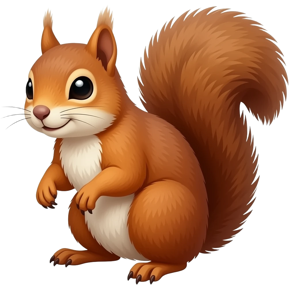 Create A sabertooth squirrel emoji