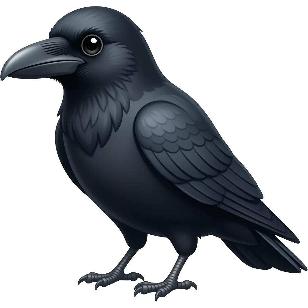 silly crow emoji