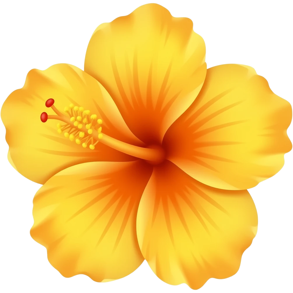 Gelbe Hibiskus emoji