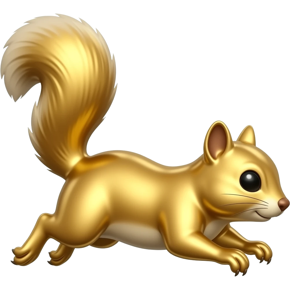 gilded statue flying squirrel emoji